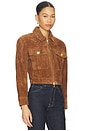 view 2 of 4 Micah Oversized Collared Jacket in Walnut