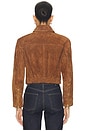 view 3 of 4 Micah Oversized Collared Jacket in Walnut