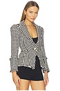 view 3 of 6 BLAZER EFFILOCHÉ KAISLEY in Black & Ivory Diamond Tweed
