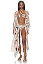 view 1 of 4 Kara Kimono in Abstract Swirl