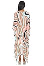 view 4 of 4 Kara Kimono in Abstract Swirl