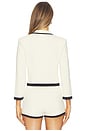 view 3 of 4 Janu Trim Knit Jacket in Vintage White & Black
