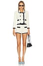 view 4 of 4 Janu Trim Knit Jacket in Vintage White & Black