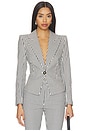 view 1 of 5 Misa Blazer in Ivory & Midnight Stripe