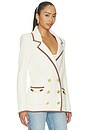 view 3 of 6 Ranch Knit Blazer in Vory & Dark Cappucino