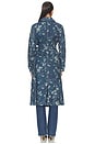 view 4 of 4 Bradley Linen Trench in Navy Floral Print
