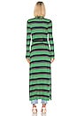 view 3 of 4 Marija Duster Cardigan in Midnight/Gloss Green/Gold