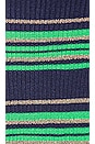 view 4 of 4 Marija Duster Cardigan in Midnight/Gloss Green/Gold