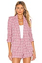 view 1 of 6 Kenzie Double Breasted Blazer in Fuchsia Multi