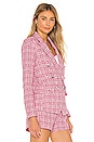 view 3 of 6 Kenzie Double Breasted Blazer in Fuchsia Multi