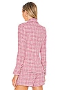 view 4 of 6 Kenzie Double Breasted Blazer in Fuchsia Multi