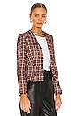 view 2 of 5 Adette Blazer in Navy & Orange Tweed