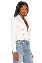 view 2 of 4 Inez Cropped Leather Blazer in White