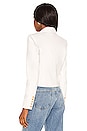 view 3 of 4 Inez Cropped Leather Blazer in White