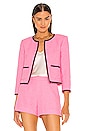 view 1 of 4 Alexandria Cropped Jacket in Rose Bloom