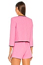 view 3 of 4 Alexandria Cropped Jacket in Rose Bloom