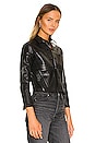 view 2 of 4 Janelle Slim Jacket in Saturated Black Coated