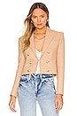 view 2 of 5 Inez Cropped Blazer in Almond
