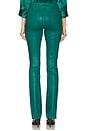 view 4 of 6 PANTALON ENDUIT RUTH in Ocean Teal