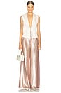 view 5 of 6 Allanah Mid Rise Trouser in Beige Sequin