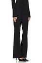 view 2 of 6 Charis High Rise Front Lace Up Flare Pant in Noir