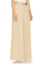 view 2 of 6 Aubrie Mid Rise Wide Leg Pant in Latte