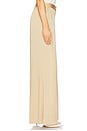 view 3 of 6 Aubrie Mid Rise Wide Leg Pant in Latte