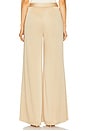 view 4 of 6 Aubrie Mid Rise Wide Leg Pant in Latte