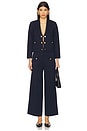 view 5 of 6 Madrid Wide Leg Pant in Midnight & Gold
