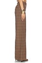 view 3 of 6 ШИРОКИЕ БРЮКИ PILAR in Dark Brown Multi Houndstooth