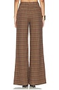 view 4 of 6 ШИРОКИЕ БРЮКИ PILAR in Dark Brown Multi Houndstooth