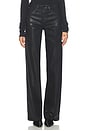view 1 of 6 Clayton High Rise Wide Leg in Noir Coated