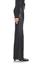 view 3 of 6 Clayton High Rise Wide Leg in Noir Coated