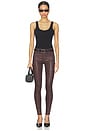 view 5 of 6 Marguerite High Rise Skinny Pant in Chocolate Coated