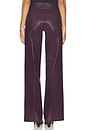view 4 of 6 Scottie High Rise Wide Leg Pant in Dark Malbec Coated