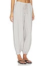 view 2 of 6 Mariko Jogger With Zipper in Light Pewter