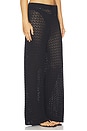 view 2 of 6 Gaelle Pointelle Knit Pant in Black
