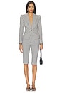 view 5 of 6 PANTALON STYLE PEDAL PUSHER LENI in Ivory & Midnight Stripe