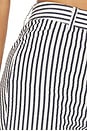 view 6 of 6 PANTALON STYLE PEDAL PUSHER LENI in Ivory & Midnight Stripe