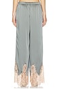 view 4 of 6 PANTALÓN MIREL LACE TRIM DRAWSTRING  in Smokey Olive & Praline