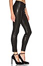 view 2 of 5 LEGGINGS EN CUIR AURELIE in Noir