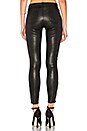 view 3 of 5 LEGGINGS EN CUIR AURELIE in Noir