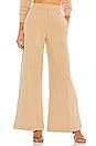view 1 of 4 Luxe Lounge The Campbell High Rise Wide Leg Pant in Camel