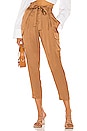 view 1 of 4 Roxy Paperbag Cargo Pant in Dark Camel