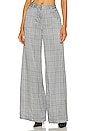 view 1 of 4 Gavin Wide Leg Pant in Ivory & Black Plaid