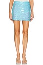view 1 of 5 Leroy Mid Rise Mini Skirt in Cloud Blue