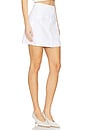 view 2 of 6 Kris Button Mini Skirt in White