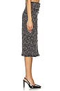 view 3 of 6 Tai Snap Midi Skirt in Black & Ecru
