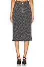 view 4 of 6 Tai Snap Midi Skirt in Black & Ecru