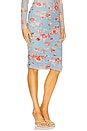 view 2 of 6 Isodora Mesh Midi Skirt in Light Blue Tapestry Floral